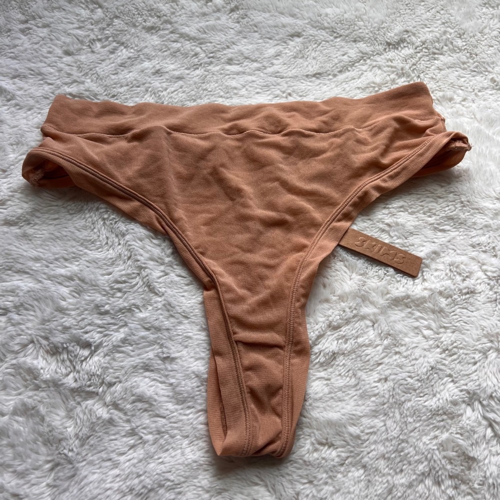 SKIMS Soft Smoothing Thong Ochre Tan High Rise Underwear PN-THG-1635 Womens 3X